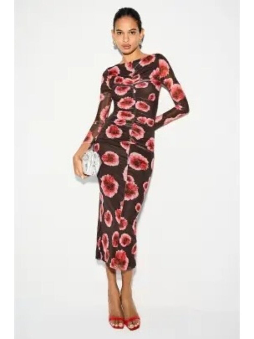 R-204. Suboo Frida Ruched Front Midi Dress